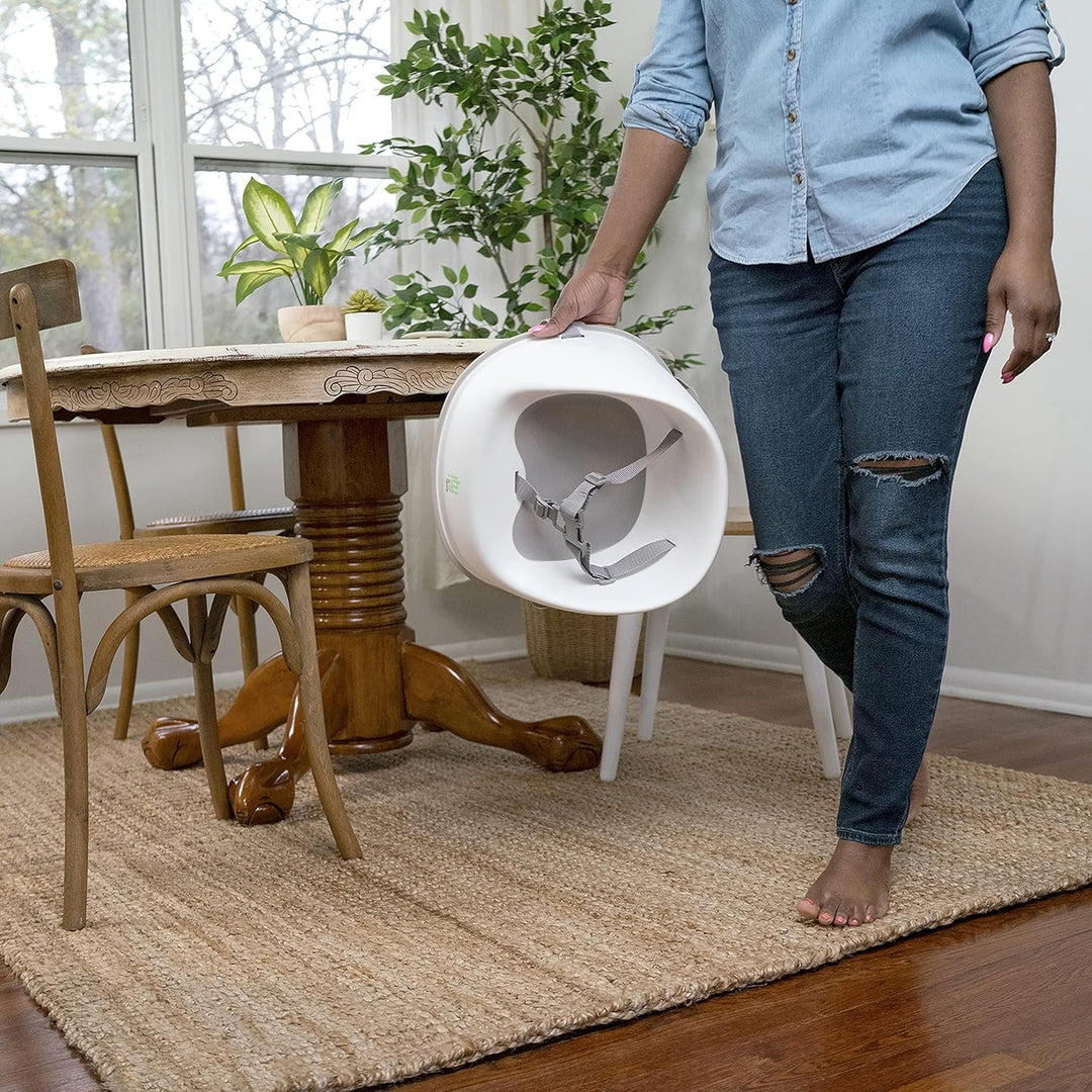 Ity by Ingenuity, Simplicity Seat, Oat, Sitzerhöhung, leicht zu reinigen, mit Sicherheitsgurt, weich