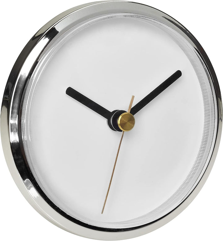 TFA Dostmann Analoge Einsteckuhr, 60.3065.02, mit arbischen Ziffern, mit 2 Ziffernblätter, zum Einba