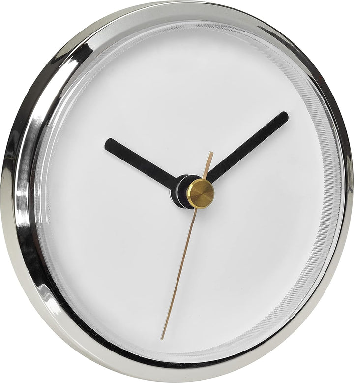 TFA Dostmann Analoge Einsteckuhr, 60.3065.02, mit arbischen Ziffern, mit 2 Ziffernblätter, zum Einba