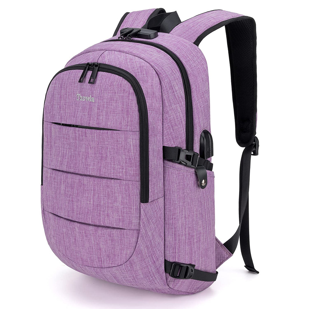 Tzowla Laptop Rucksack Herren und Damen,Reiserucksack wasserdicht Anti-Diebstahl mit USB Ladeanschlu