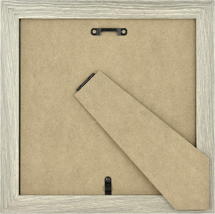 MCS 8x8 Inch Gallery Frame 2-Pack, Gray Woodgrain Studio Galerierahmen 20,3 x 20,3 cm, Grau Holzmase