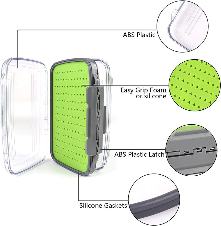 sprinton Maximumcatch Fliegenfischen Box Doppelseite wasserdichte Fliegenbox Easy-Griff-Schaum Flieg