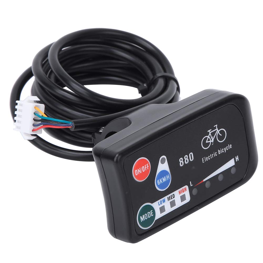 Qcwwy KT LED880 Fahrradmessgerät, Kompaktes, Leichtes Design für Fahrparameter, Einfache Installatio