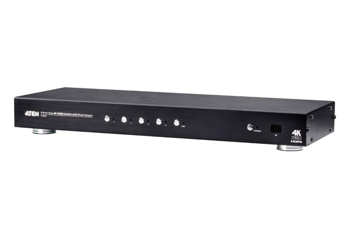 ATEN VS482B 4-Port True 4K HDMI Switch mit Dual View, Schwarz