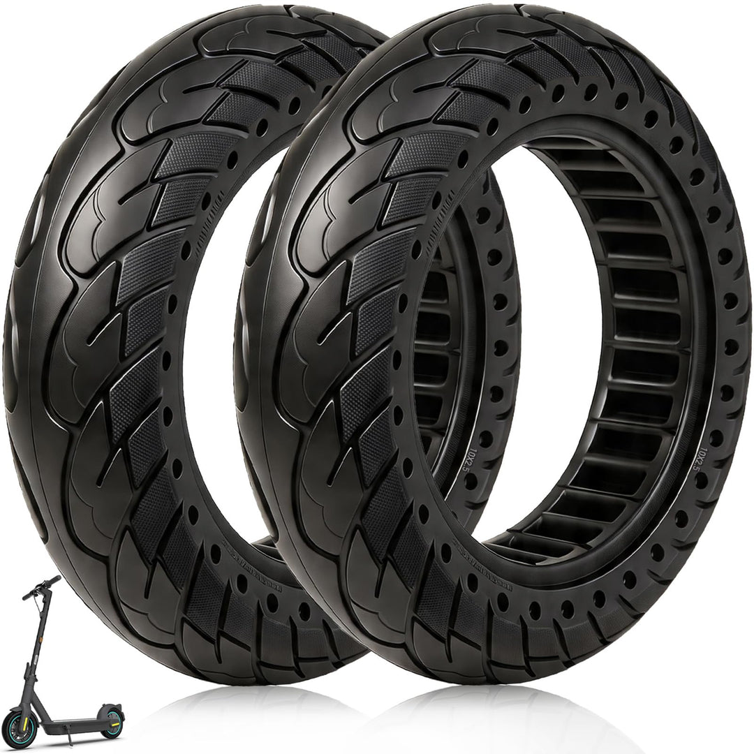 VOLOHAS 60/70-6,5 Vollgummireifen 10 * 2,5 Solide Reifen für Segway Ninebot Max G30/Max G30D/Max G30