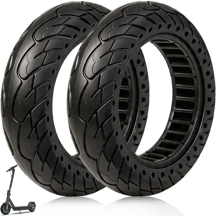 VOLOHAS 60/70-6,5 Vollgummireifen 10 * 2,5 Solide Reifen für Segway Ninebot Max G30/Max G30D/Max G30