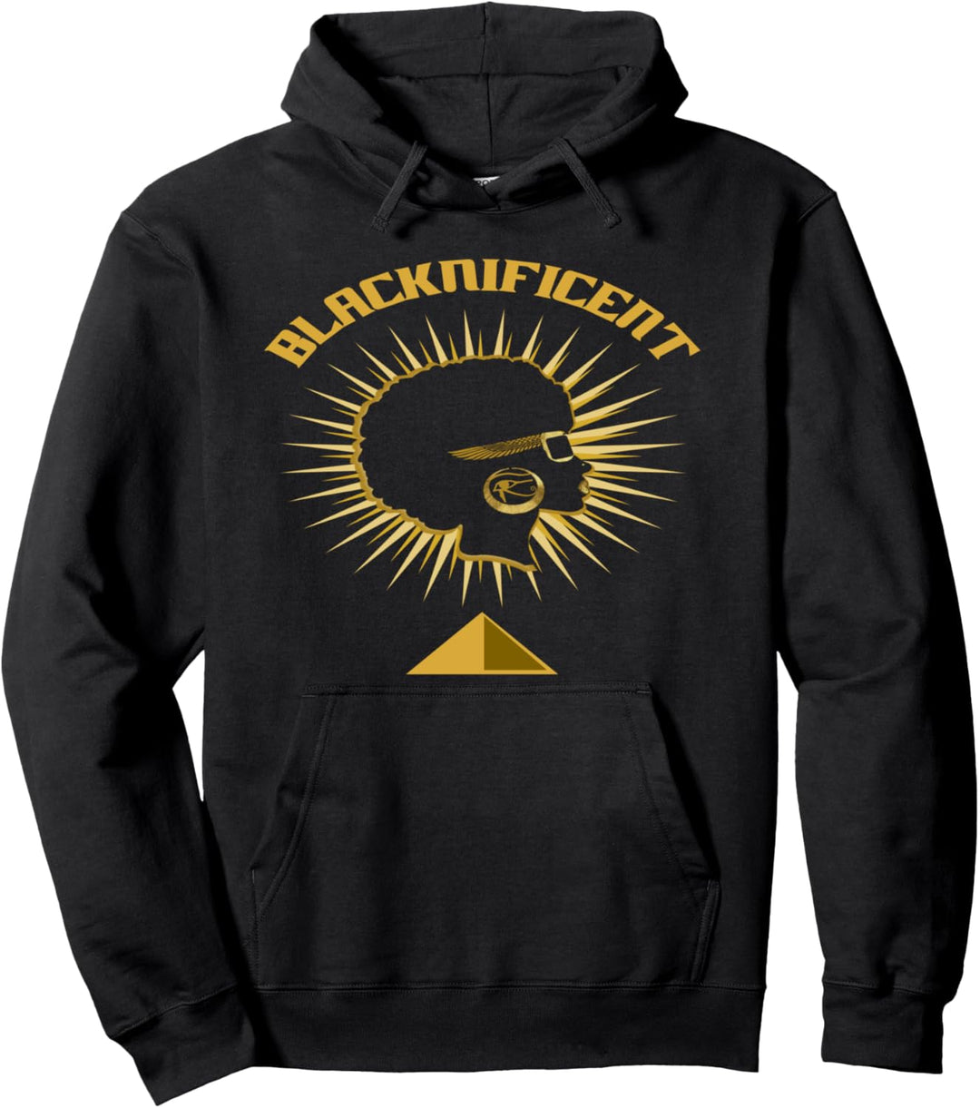 Blacknificent Afro African American Pro Black History Gift Pullover Hoodie