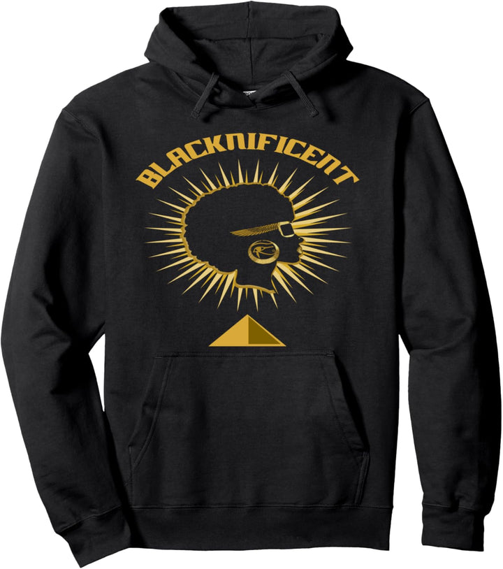 Blacknificent Afro African American Pro Black History Gift Pullover Hoodie