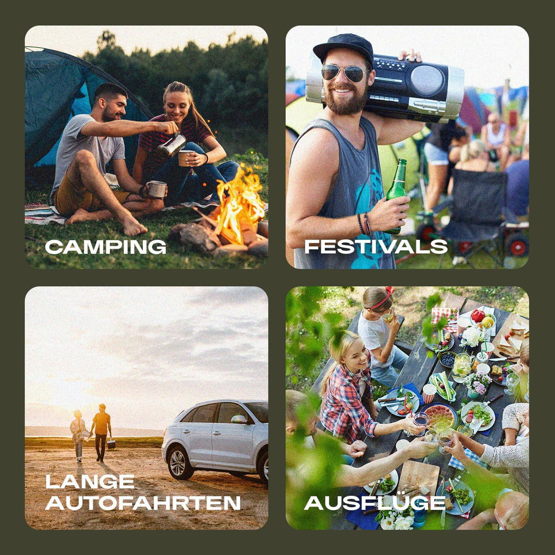 by Plug IN Festivals - Elektrische Kühlbox - Kompressor Kühlbox 12V 230V, USB & App-Steuerung - leis