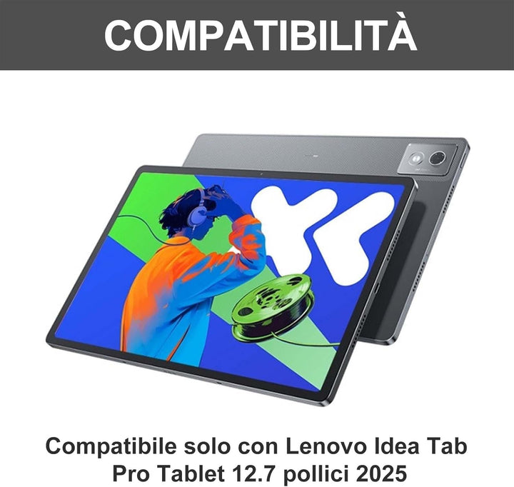 Tastatur für Lenovo Idea Tab Pro 12.7" 2025 mit Touchpad, Hülle mit Tastatur für Lenovo Idea Tab Pro