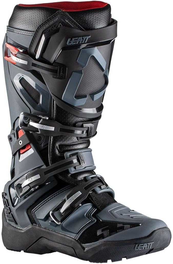 Leatt Moto 5.5 Flexlock Enduro Motocross Stiefel 48 EU Schwarz, 48 EU Schwarz