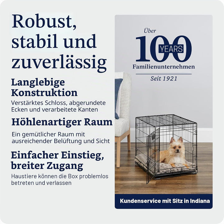 MidWest Homes for Pets iCrate Modell 1524 Hundebox, ca. 61 cm lang, mit Einzeltür, auslaufsicherer B