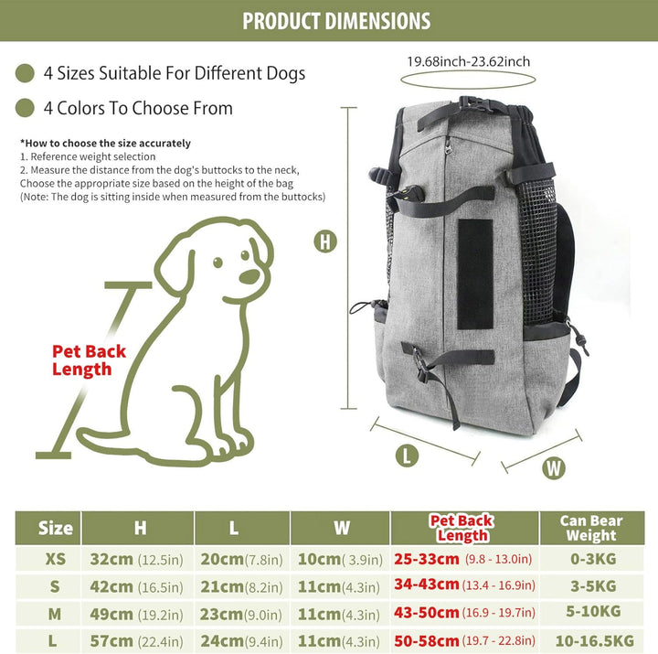 PETCUTE Hundetasche Hundetransporttasche Tragetasche für Hunde Katzen Wanderrucksack Seite Atmungsak