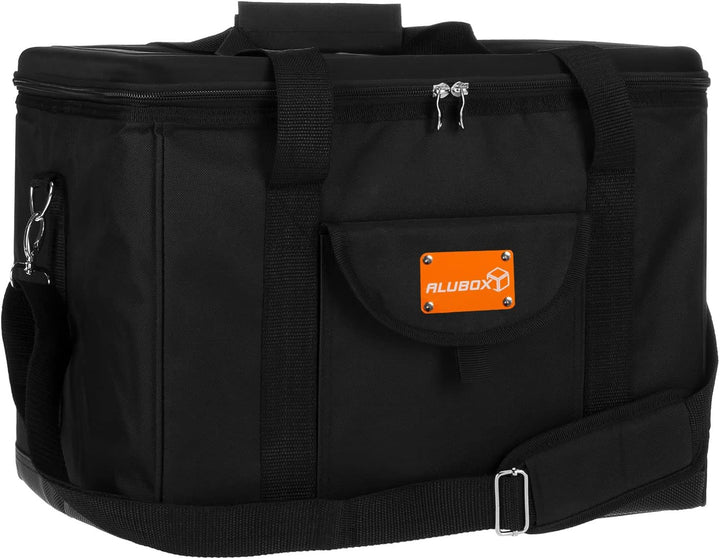 ALUBOX Picknick Kühltasche XL Black Edition 40 Liter Isoliertasche Picknicktasche Polyester schwarz