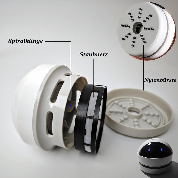 Tischstaubsauger,Tragbar Kabellos Mini Staubsauger USB Wiederaufladbar 360° Drehbar Mini Handstaubsa