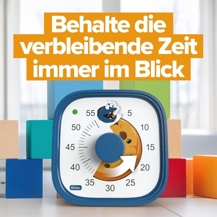 Visueller Timer für Kinder – Cookie Monster – Geschenkidee Einschulung & Kindergarten – Zeitmanagem