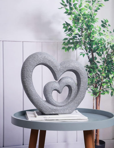 HAUCOZE Modern Dekor Skulptur Love Statue Modern Arts Wohnzimmer Kunst Polyresin Zuhause Geschenk 35