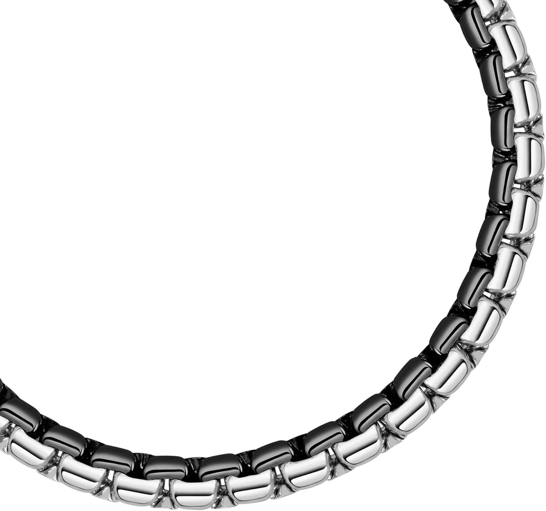 Morellato Herrenarmband, Motown Kollektion, aus Edelstahl, Schwarz PVD - SALS55