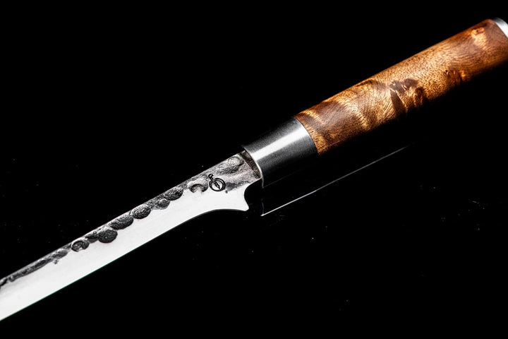 Forged VG10 Fischfiletiermesser, 18cm, handgefertigt, in Holzkiste