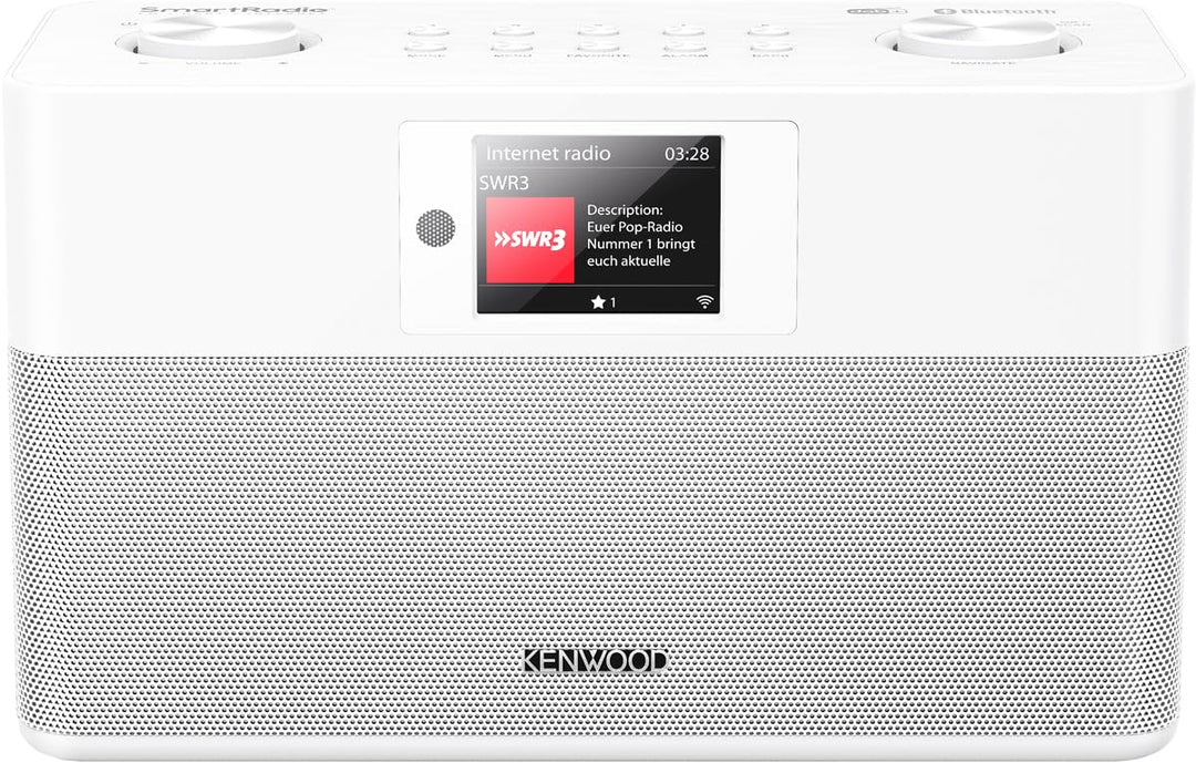 KENWOOD CR-ST100S-W Stereo Smart-Radio, Internetradio, DAB+, WLAN, Weiss, weiss