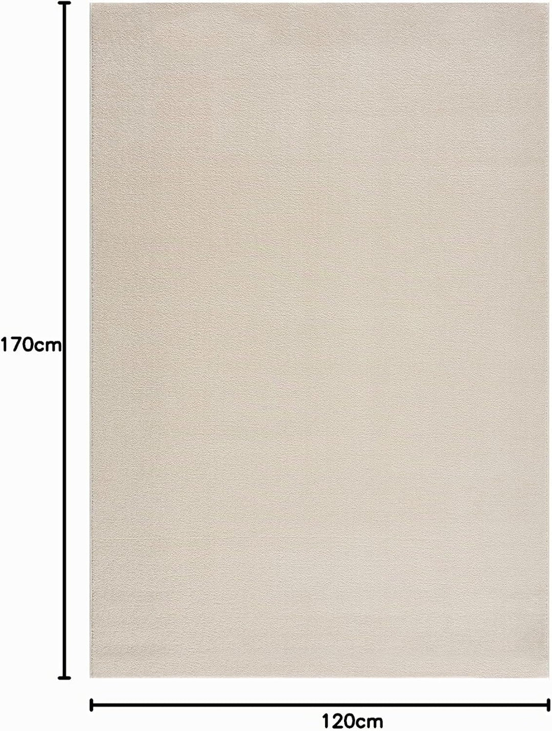 Impression Kurzflor-Wohnzimmerteppich - Schlichte Moderne Teppiche für Schlafzimmer, Büro, Flur, Küc