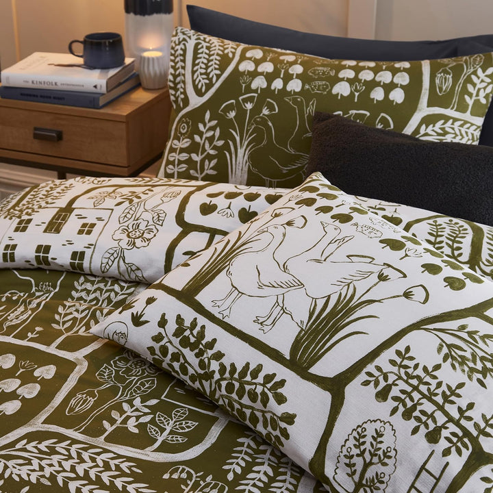 furn. Frida Bettbezug-Set Doppelbett Moos, Doppelbett Moos