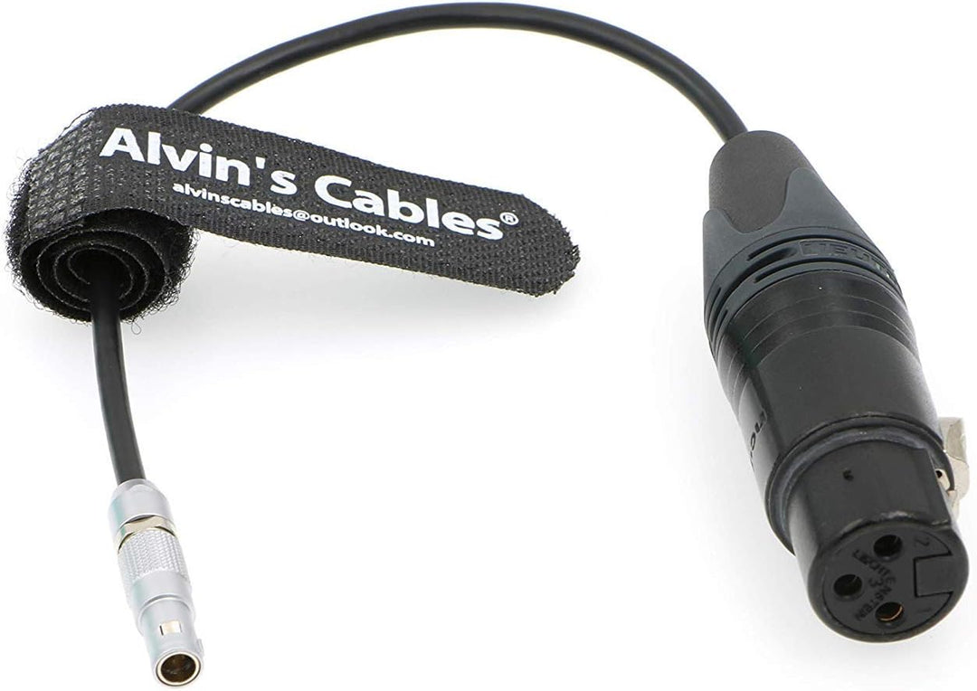 Alvin's Cables 00 5 Pin Stecker auf XLR 3 Pin Buchse Audio Kabel für Z CAM E2 Kamera Gerade 5 Pin zu