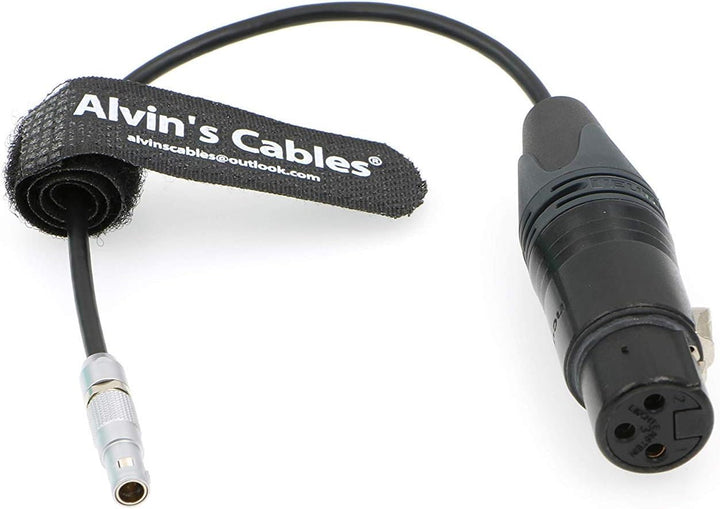 Alvin's Cables 00 5 Pin Stecker auf XLR 3 Pin Buchse Audio Kabel für Z CAM E2 Kamera Gerade 5 Pin zu