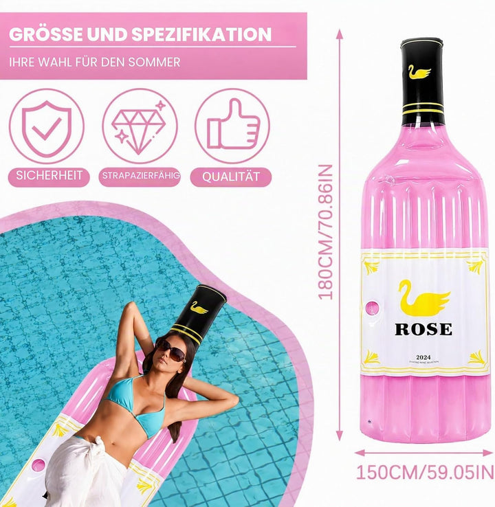 ACTOYS Luftmatratze Wasser Erwachsene Kinder, Luftmatratze Pool Aufblasbare, Aufblasbare Schwimmbett