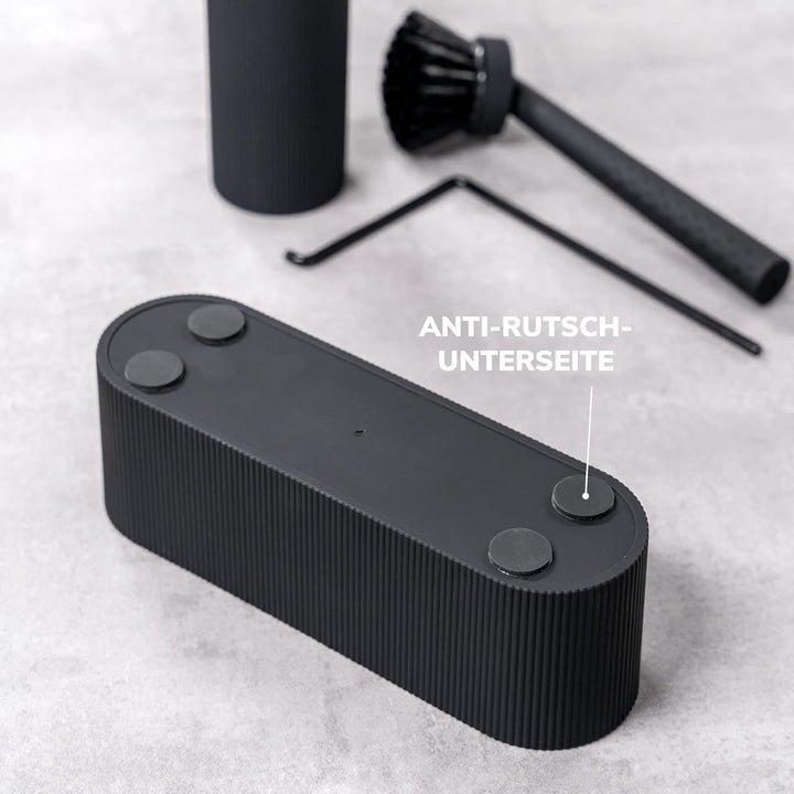 eluno Spülbecken Organizer mit Soft-Touch Oberfläche für Küche & Bad, Spülutensilienhalter inkl. Sei