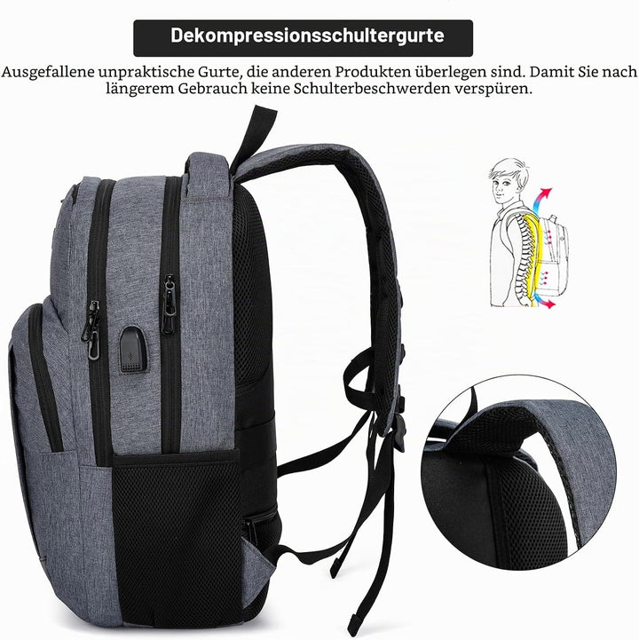 Schulrucksack Jungen Mädchen Teenager, Rucksack Schule Laptop Rucksack für Herren Damen Daypacks für