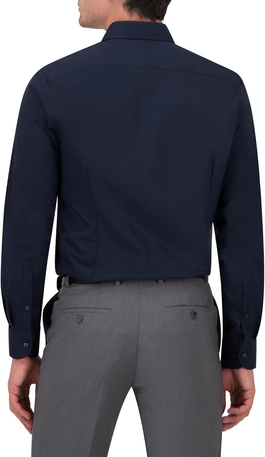 OLYMP Herren Businesshemd Langarm Level Five,Einfarbig,Body fit,Royal Kent 39 Marine 18, 39 Marine 1