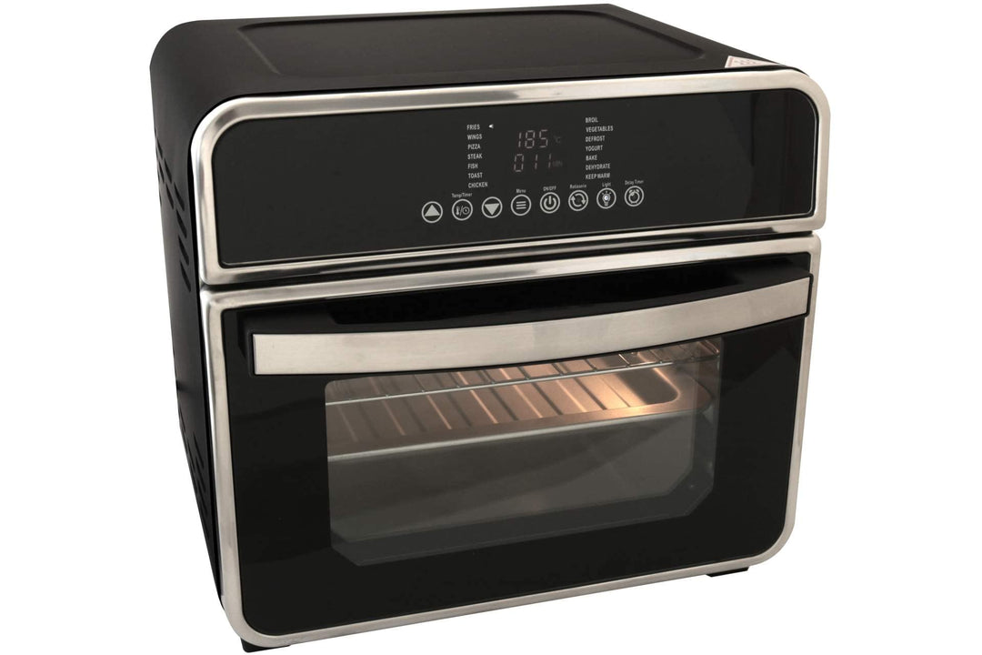 Deski HOT KITCHEN DESIGN Ofen Heissluft Fritteuse 15 Liter schwarz 1600 Watt 3in1 Multifunktion, 401