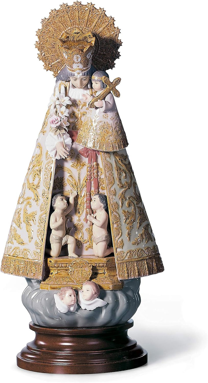 LLADRÓ Valencianische Madonnen-Figur. Nummerierte Auflage. Unsere Dame Der Verlassenen. Porzellan.