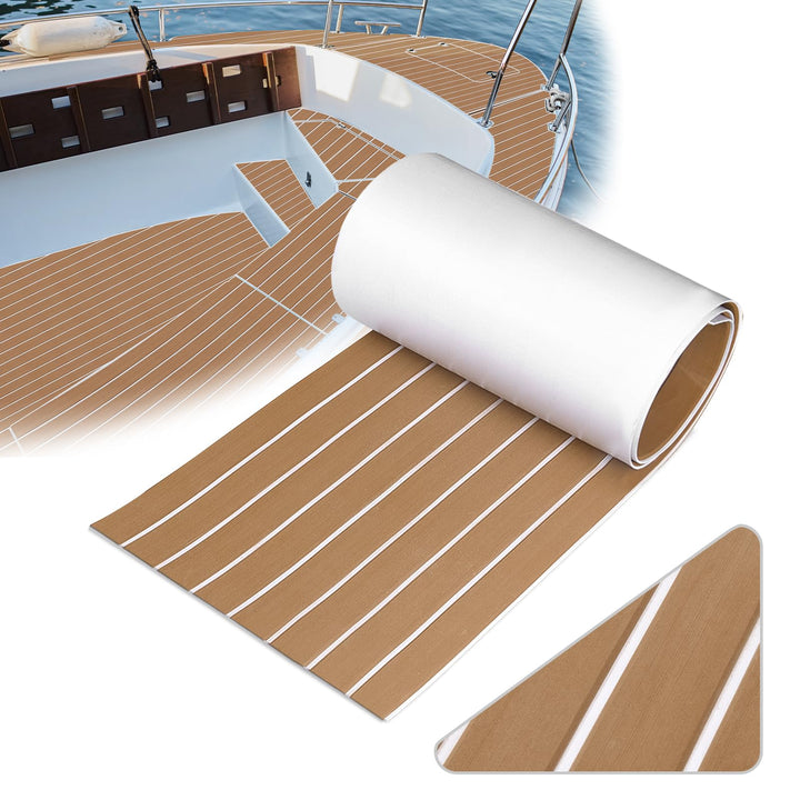 SenMore Synthetisches Teak-Boot, Eva-Schaumstoff, für Boote, Marine, Yacht, Dekoration von Yachtböde