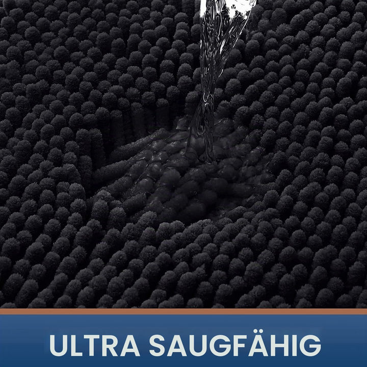 Homaxy rutschfeste Badematte Chenille Badezimmerteppich Mikrofaser Badteppich Saugfähige Hochflor Ba