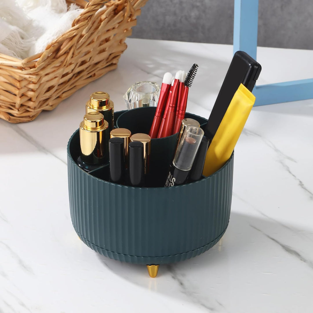 2 Stück Kosmetik Make Up Organizer, 360°Drehbarer Pinsel Organizer,Kosmetikregal Kosmetik Organizers