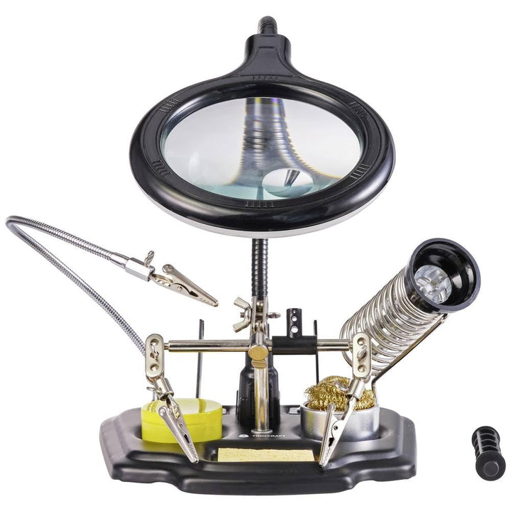 Toolcraft TO-7580322 LED-Lupenleuchte mit 3. Hand Vergrösserungsfaktor=1.75 x, 4 x 100mm 2021 Energi