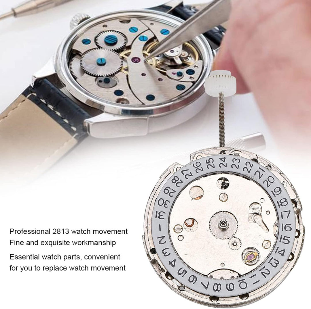 TOPINCN 2813 Uhrwerk, automatisches Uhrwerk, automatisches Uhrwerk, langlebig, praktische Serviceuhr