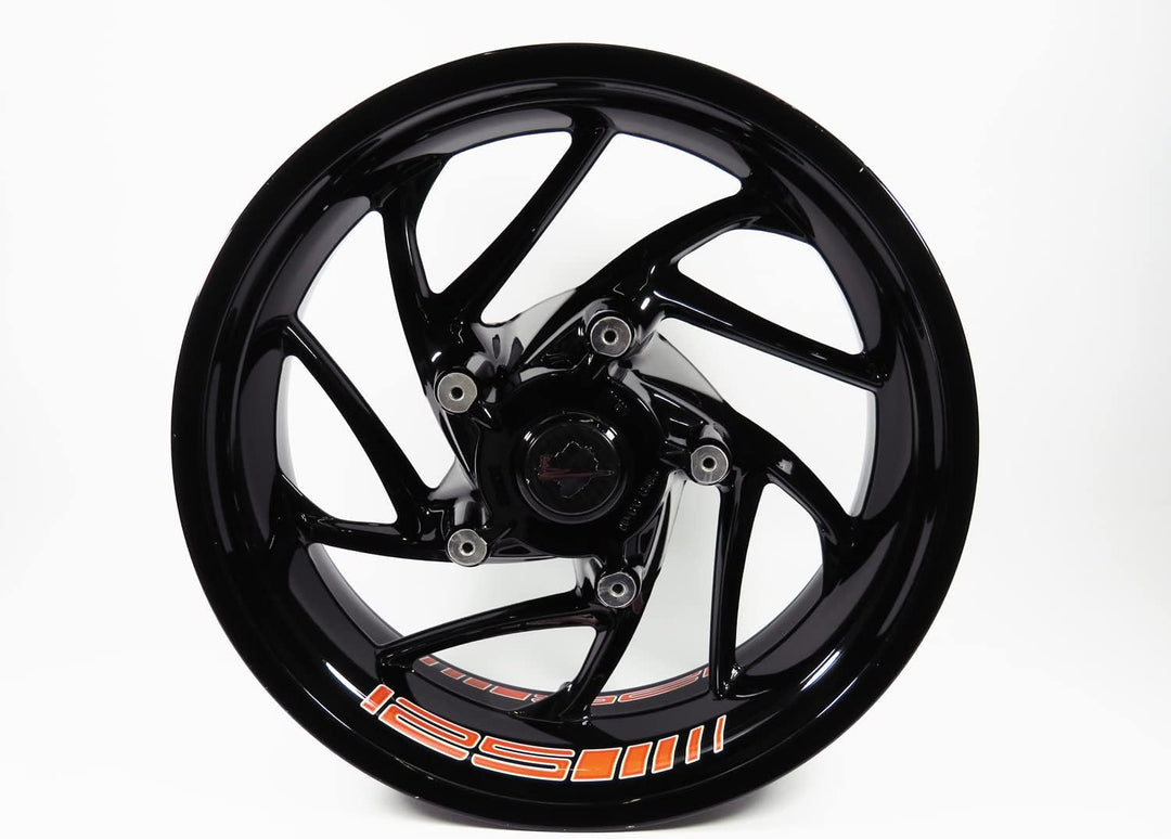 BIKE-label Aufkleber Felgenbett orange kompatibel für KTM 125 Duke X790072VA