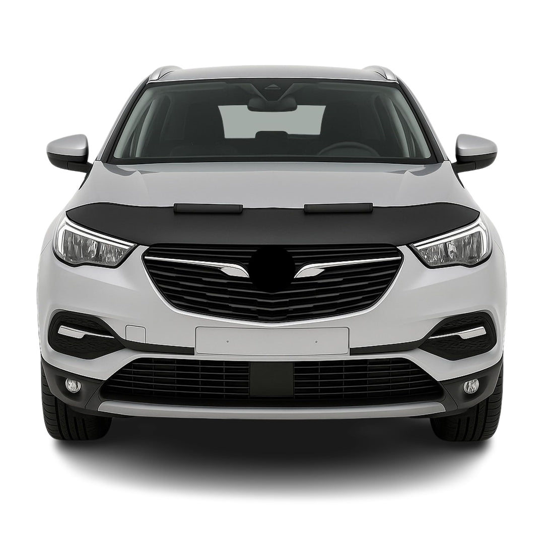 Haubenbra Bonnet Bra Steinschlagschutzmaske kompatibel mit Opel Grandland X 2017-2023 1x Halb Motorh