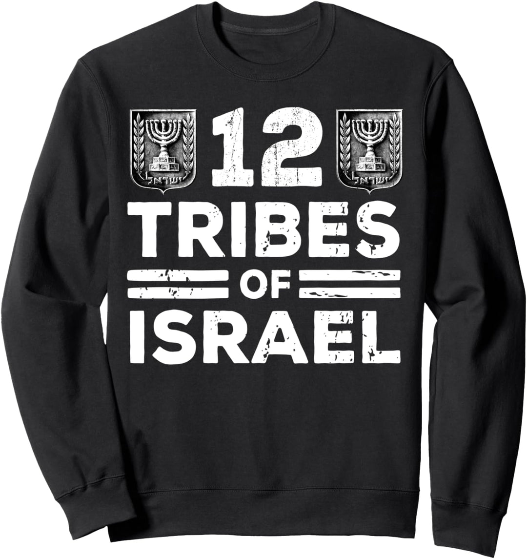 The 12 Twelve Tribes of Israel Bible - Lost Tribes of Israel Sweatshirt