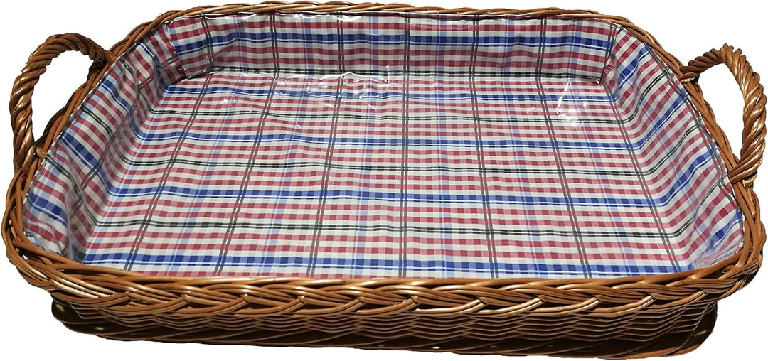 Weidentablett Frühstückstablett Serviertablett 54 cm Tablett Korb Weide