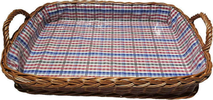 Weidentablett Frühstückstablett Serviertablett 54 cm Tablett Korb Weide