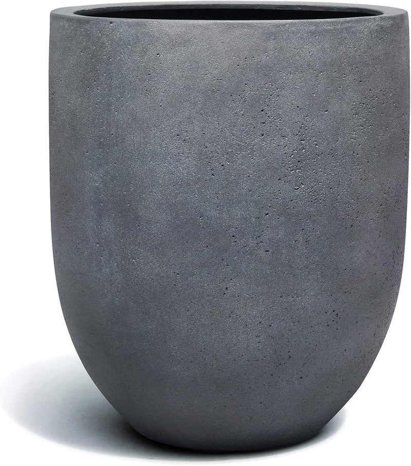 ESCHBACH® Pflanzkübel Tall Egg Pot 40 Blei Grau Rund * 40 x 40 x 47 cm * 10 Jahre Garantie 40x40x47,