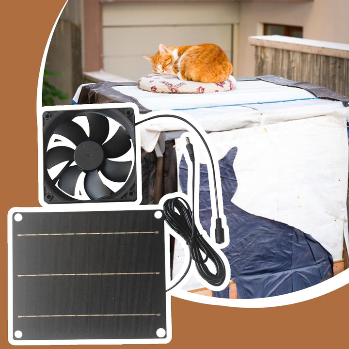 Solar Abluftventilator Mit Photovoltaikmodul, 30W Solars Ventilator Für Gebäude, Leiser Wandmontage