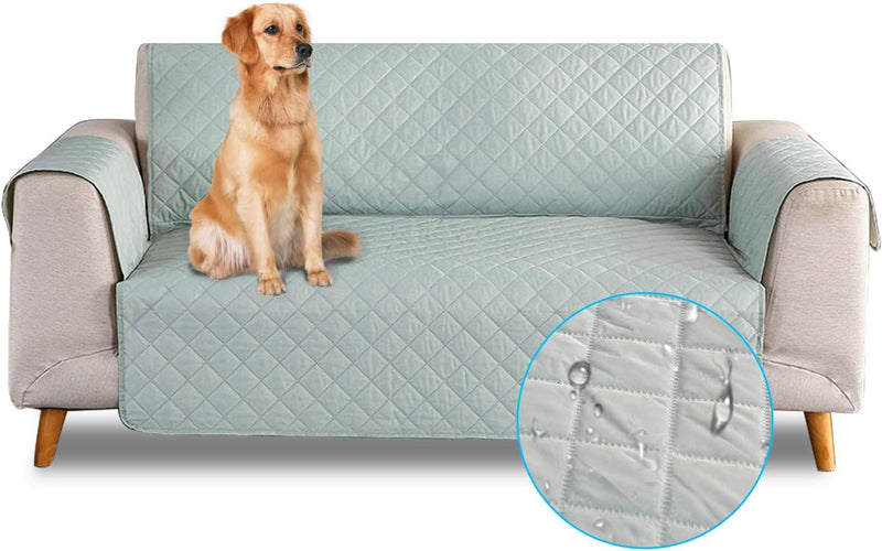 PETCUTE Sofabezug Sofaüberwurf Anti-Rutsch Sofa schonbezug wasserdichtes Sofabezüge 3 Sitzer Quilted