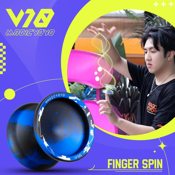 YOSTAR JoJo Profi V10 Plus, JoJo mit Leerlauf und Kugellager, Trick Yoyo für Kinder, Jo-Jo für Respo
