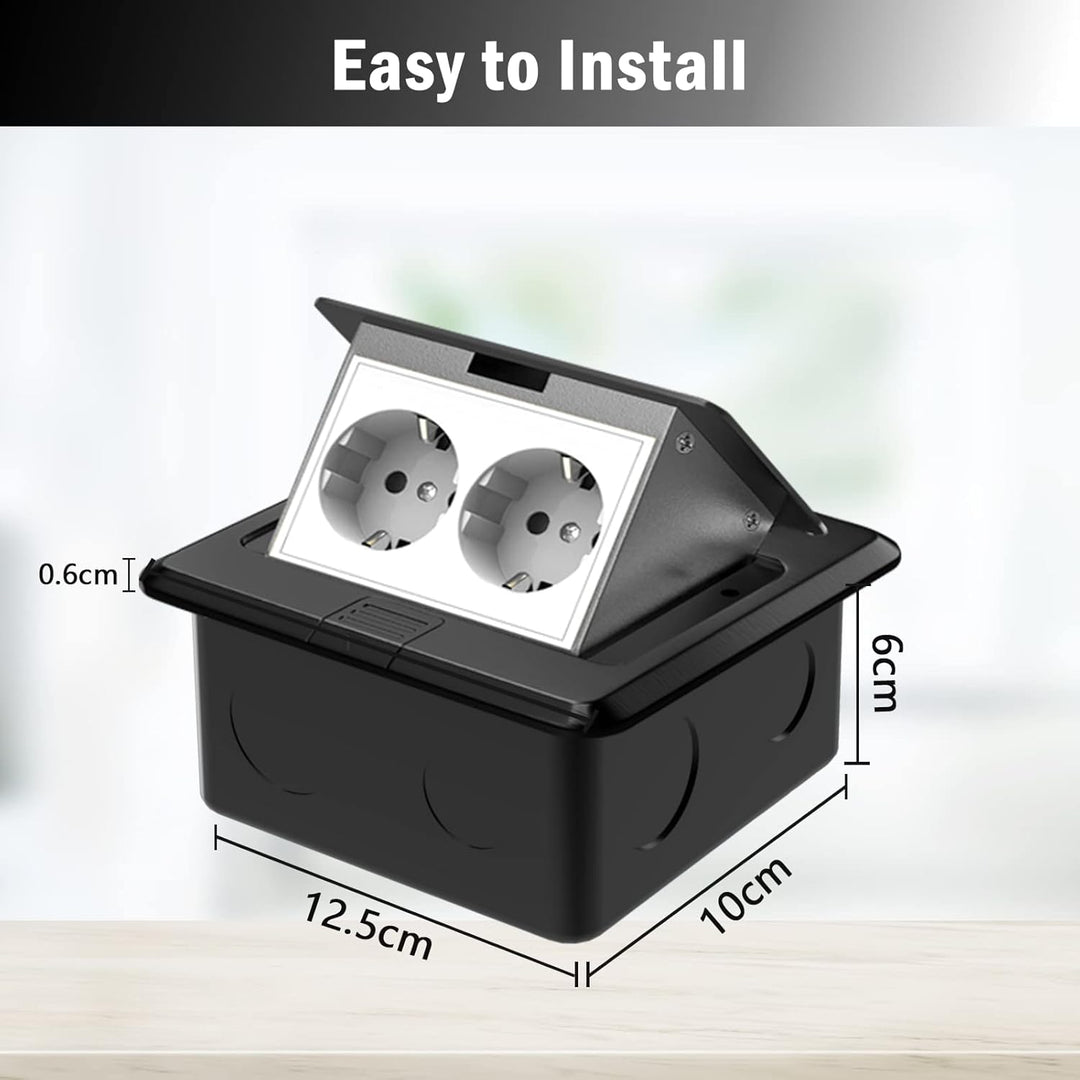 AXOTEN wasserdichte Versenkbare Steckdose Küche Versenkbare Steckdose Bodensteckdose für Boden Tisch