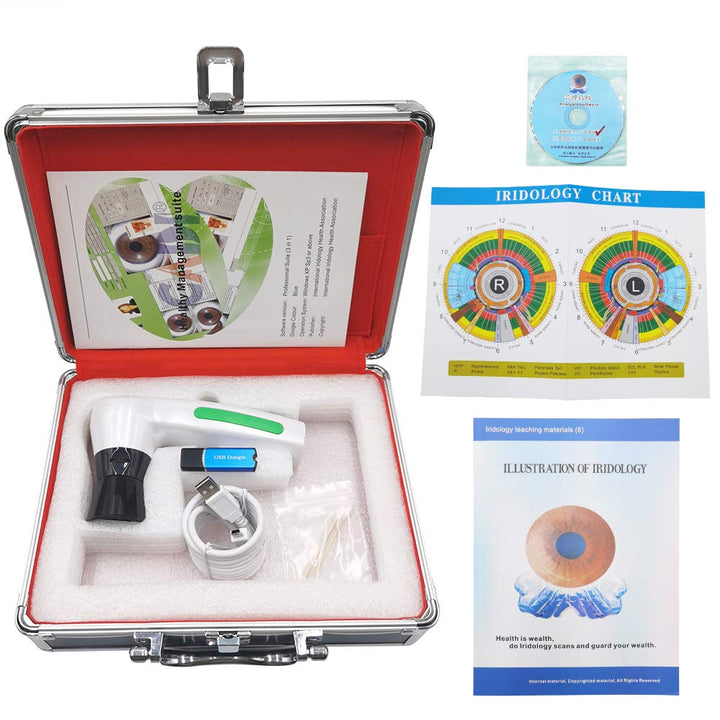 Hochauflösende CCD USB Iriscope - Diagnostische Augenkamera mit 12MP HD 30x Iris Objektiv und Treibe